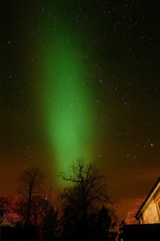 this is what the green expanse looked like over Lake Michigan