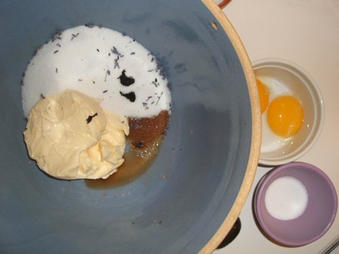 Lavender cookies ingredients 2