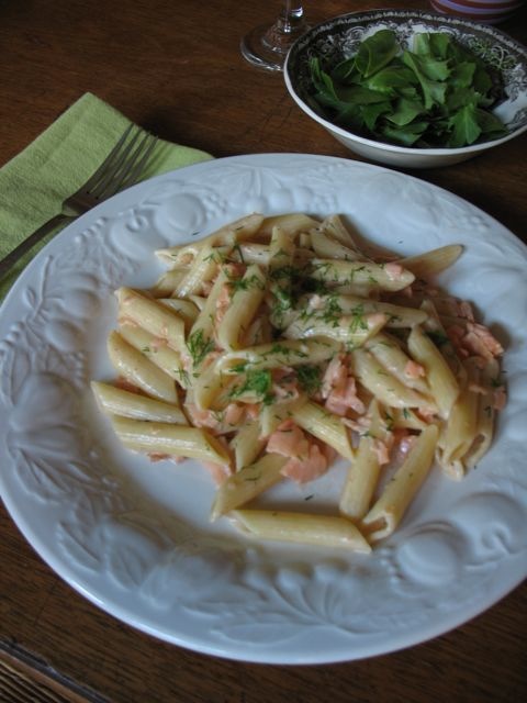 Pasta smoked salmon 6